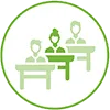 icon with desks