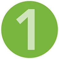 icon with number one