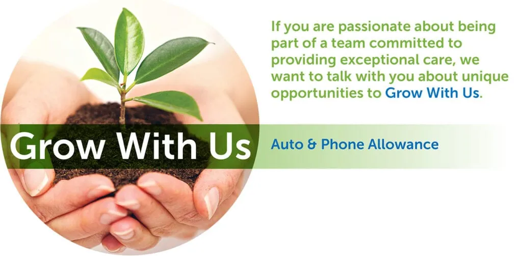 Grow with the Team Careers auto and phone allowance Slide