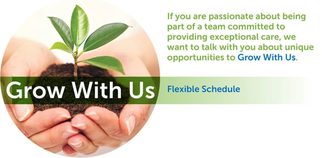 Grow with the Team Careers- Flexible Schedule Slide