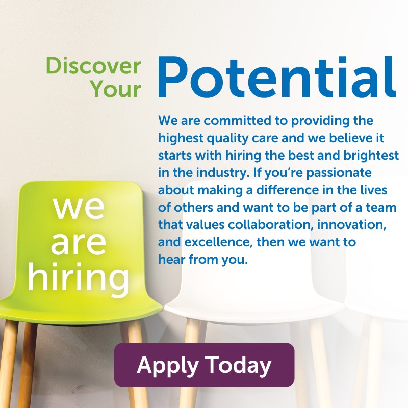 discover your potential, we are hiring! apply today